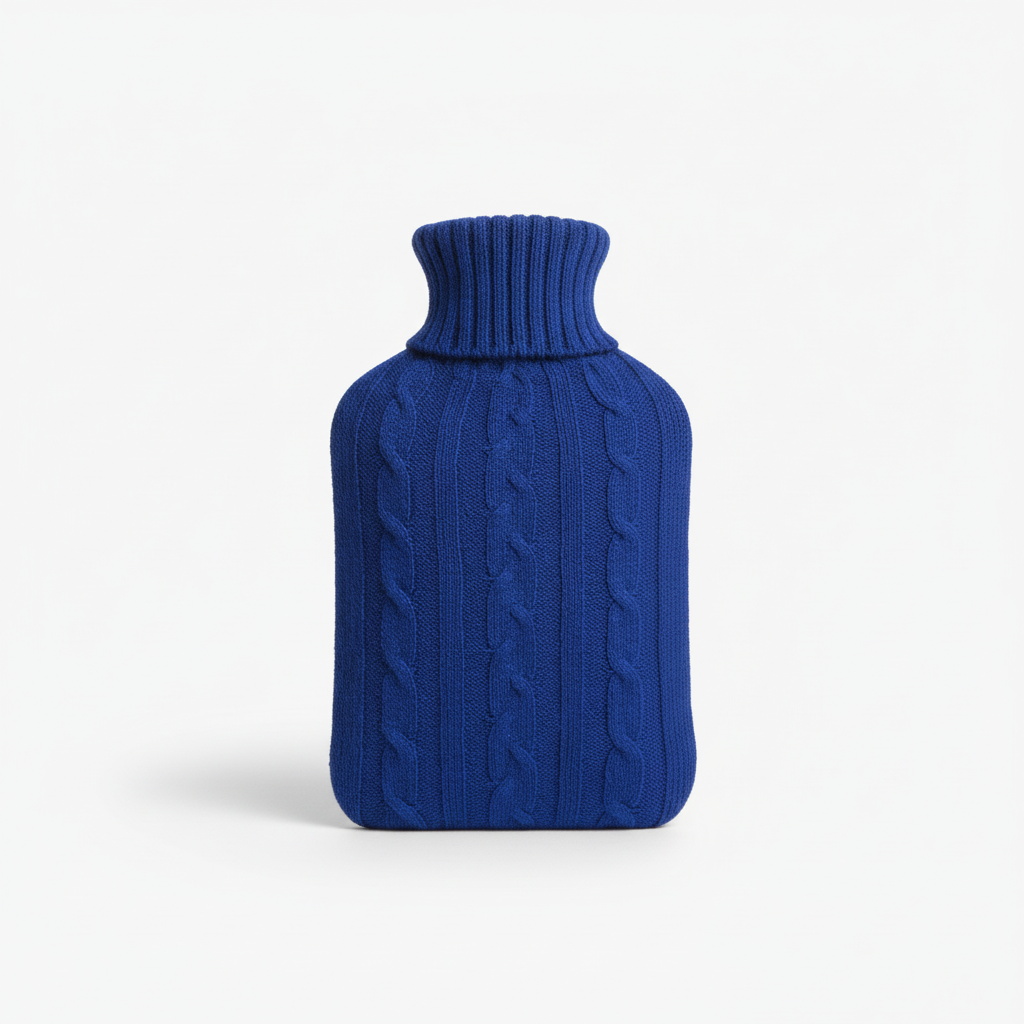 Hot water bottle 2L with ultra soft plush cover for warmth and pain relief
