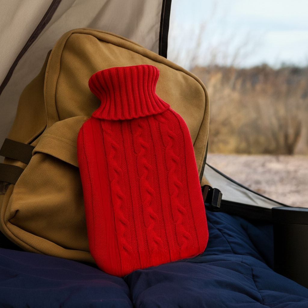 Hot water bottle 2L with ultra soft plush cover for warmth and pain relief
