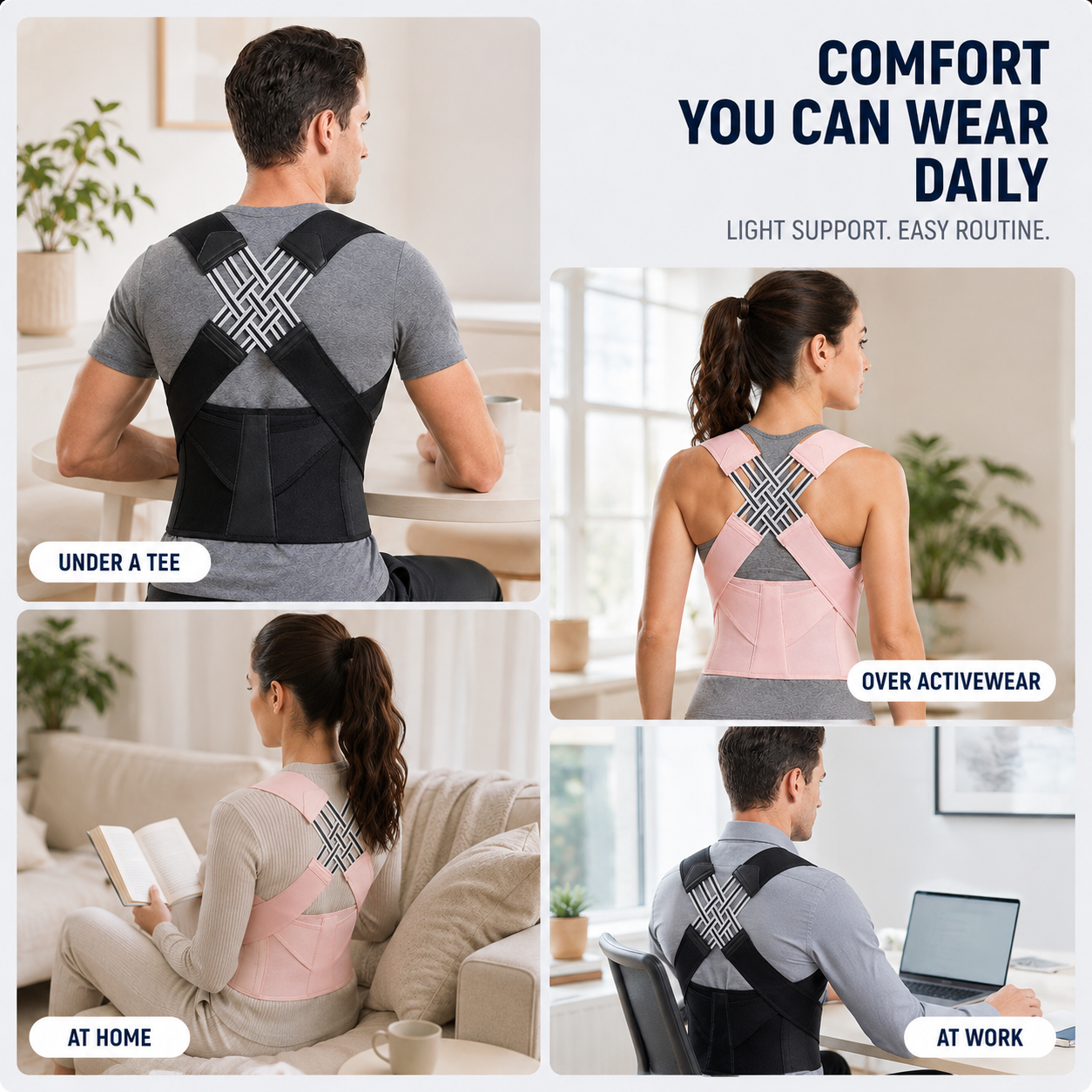 Celrien | PostuForm Adjustable Full Back Brace