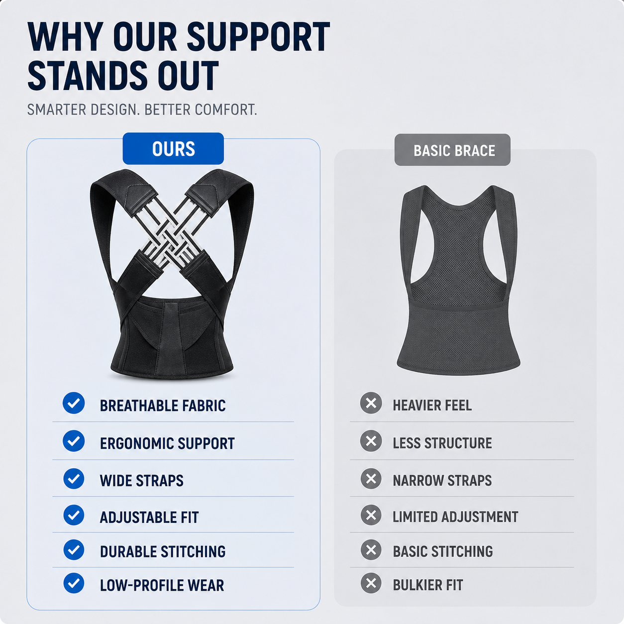 Celrien | PostuForm Adjustable Full Back Brace