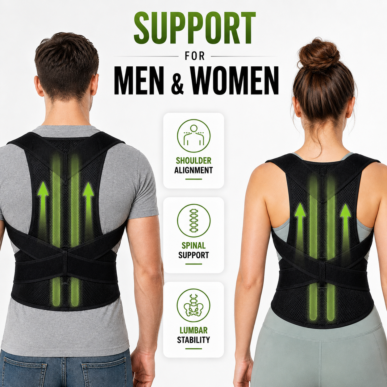 Celrien | PostuRise Adjustable Unisex Posture Brace