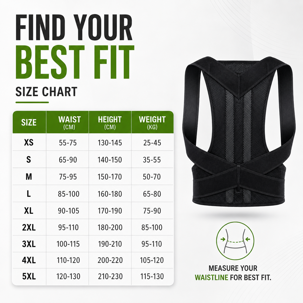 Celrien | PostuRise Adjustable Unisex Posture Brace