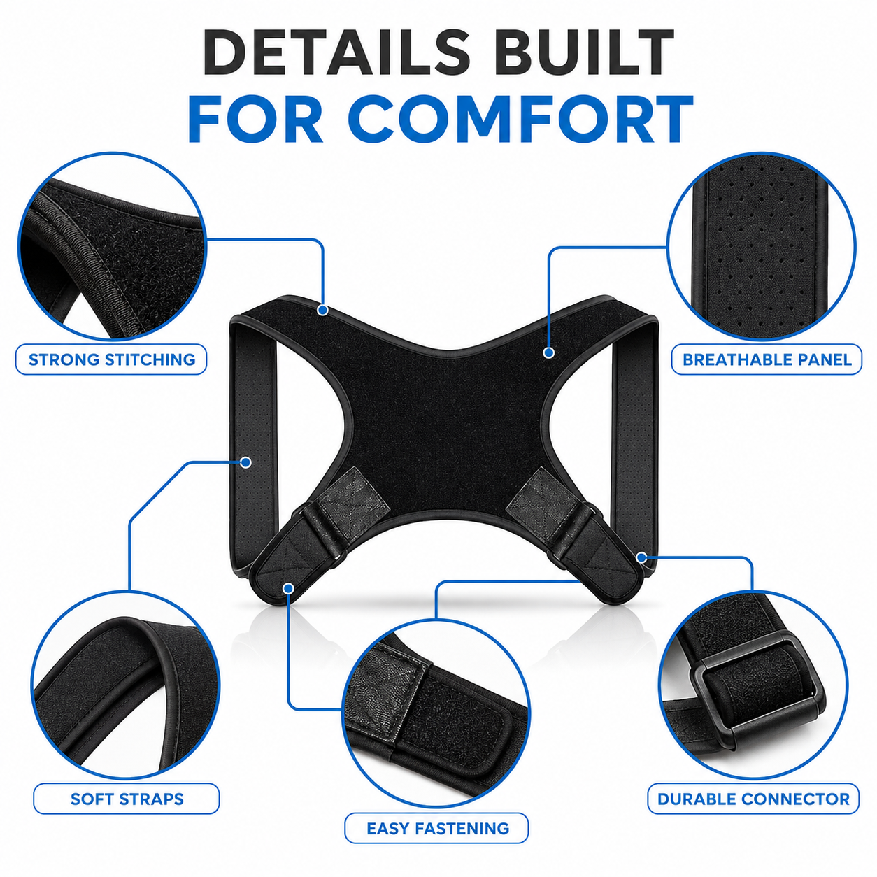 Celrien | PostuSure Adjustable Shoulder Posture Brace
