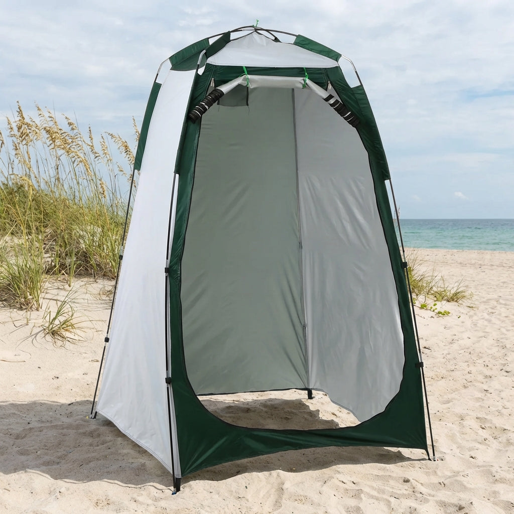 Pop-up privacy tent for camping, shower, changing, and portable toilet
