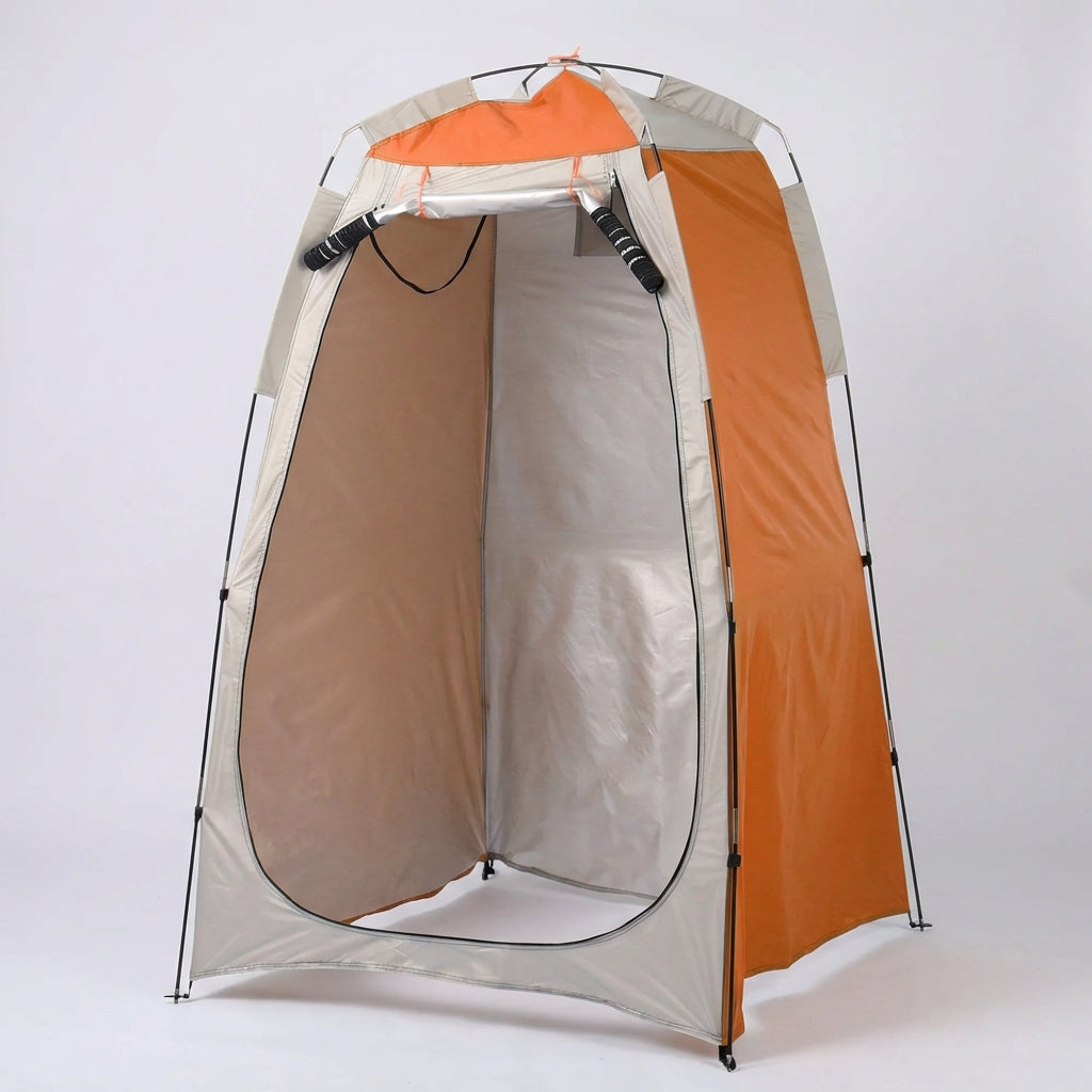 Pop-up privacy tent for camping, shower, changing, and portable toilet