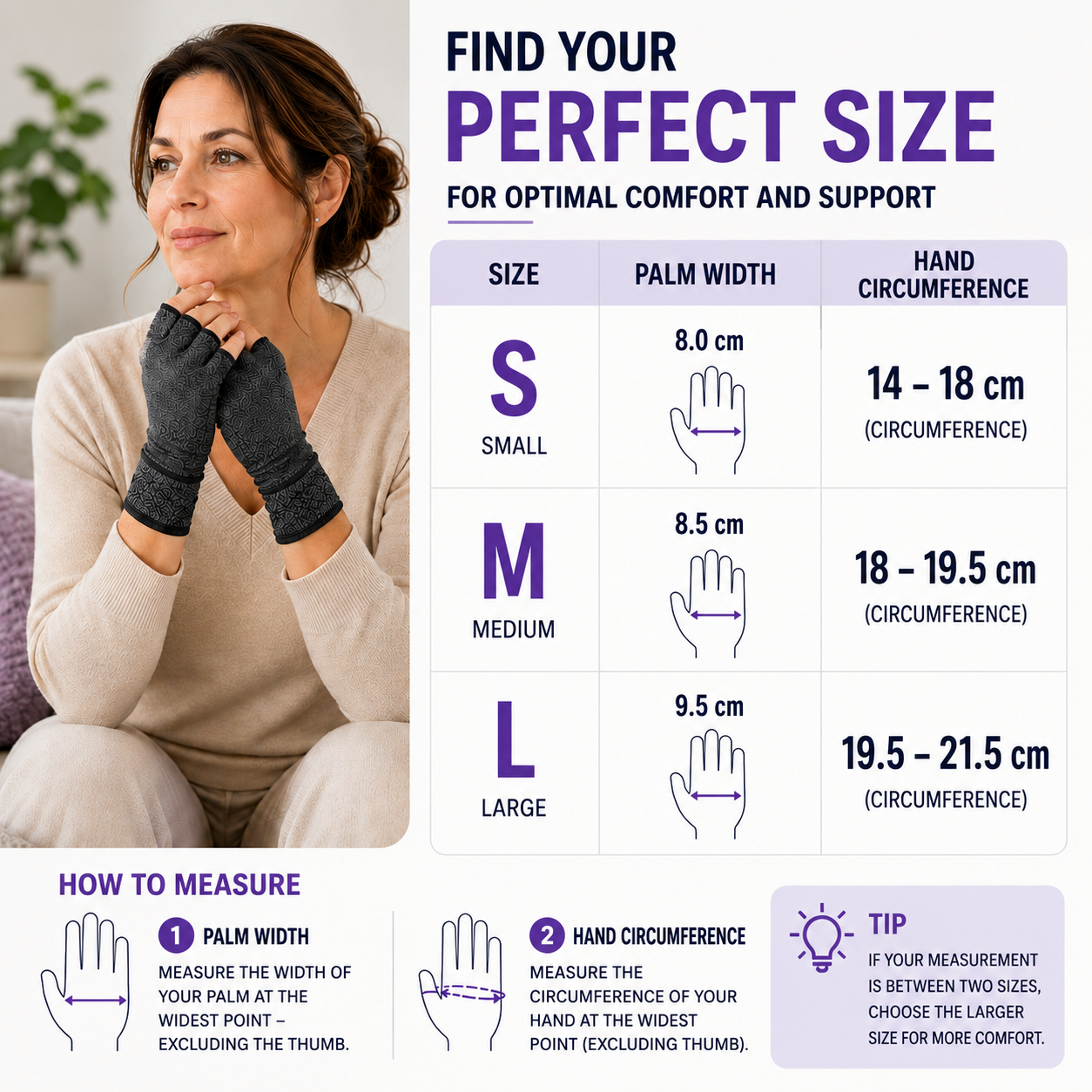 Celrien | RelievoGlove Half Finger Compression Glove