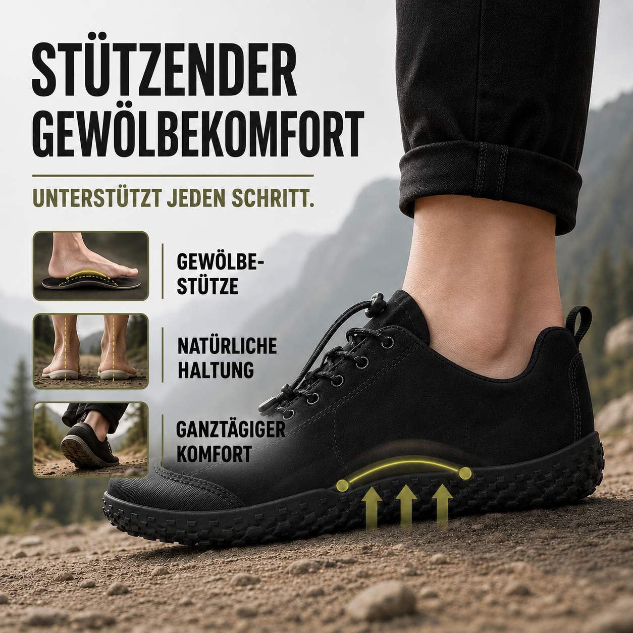 Celrien | Roamford Hiking Shoes Wide-Fit Non-Slip