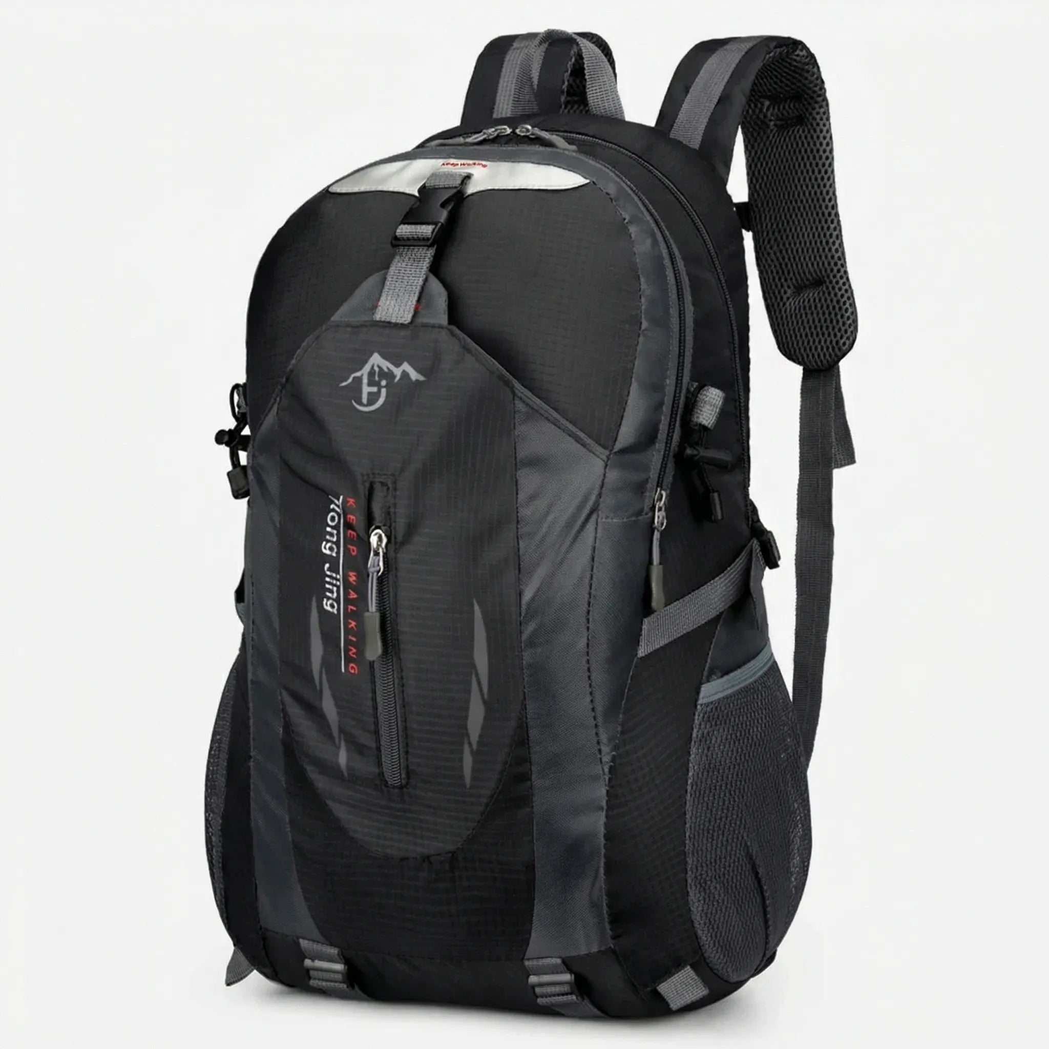 Water-resistant outdoor backpack with padded shoulder straps lightweight