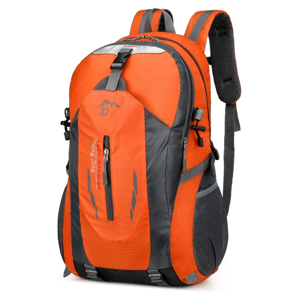 Water-resistant outdoor backpack with padded shoulder straps lightweight