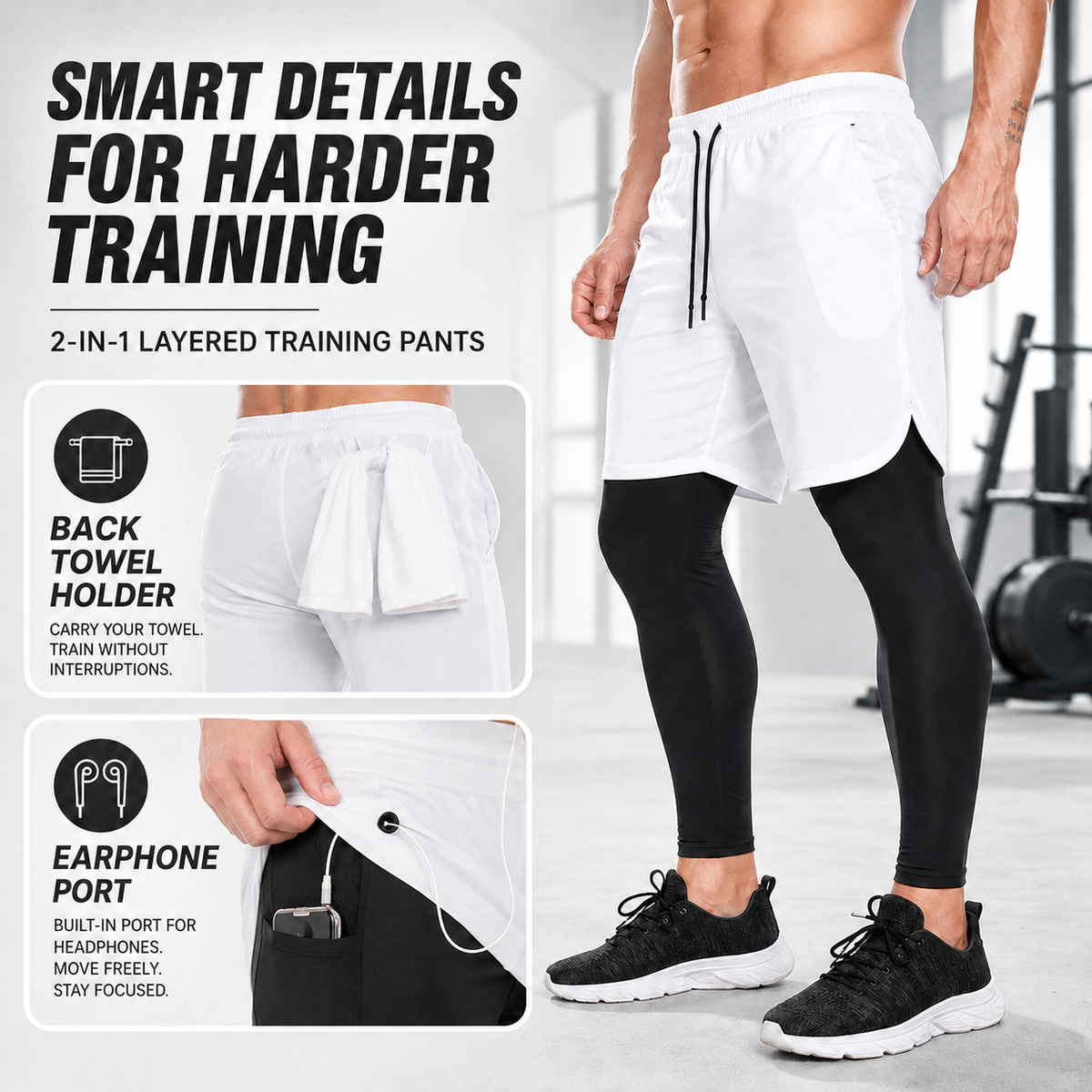 Celrien | RunVanta Two-in-One Training Pants