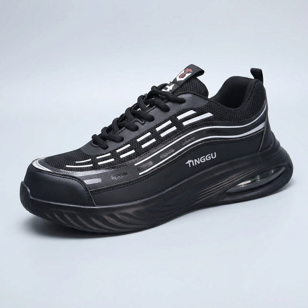 Lightweight safety work shoes with 10KV electrical insulation and anti-smash protection