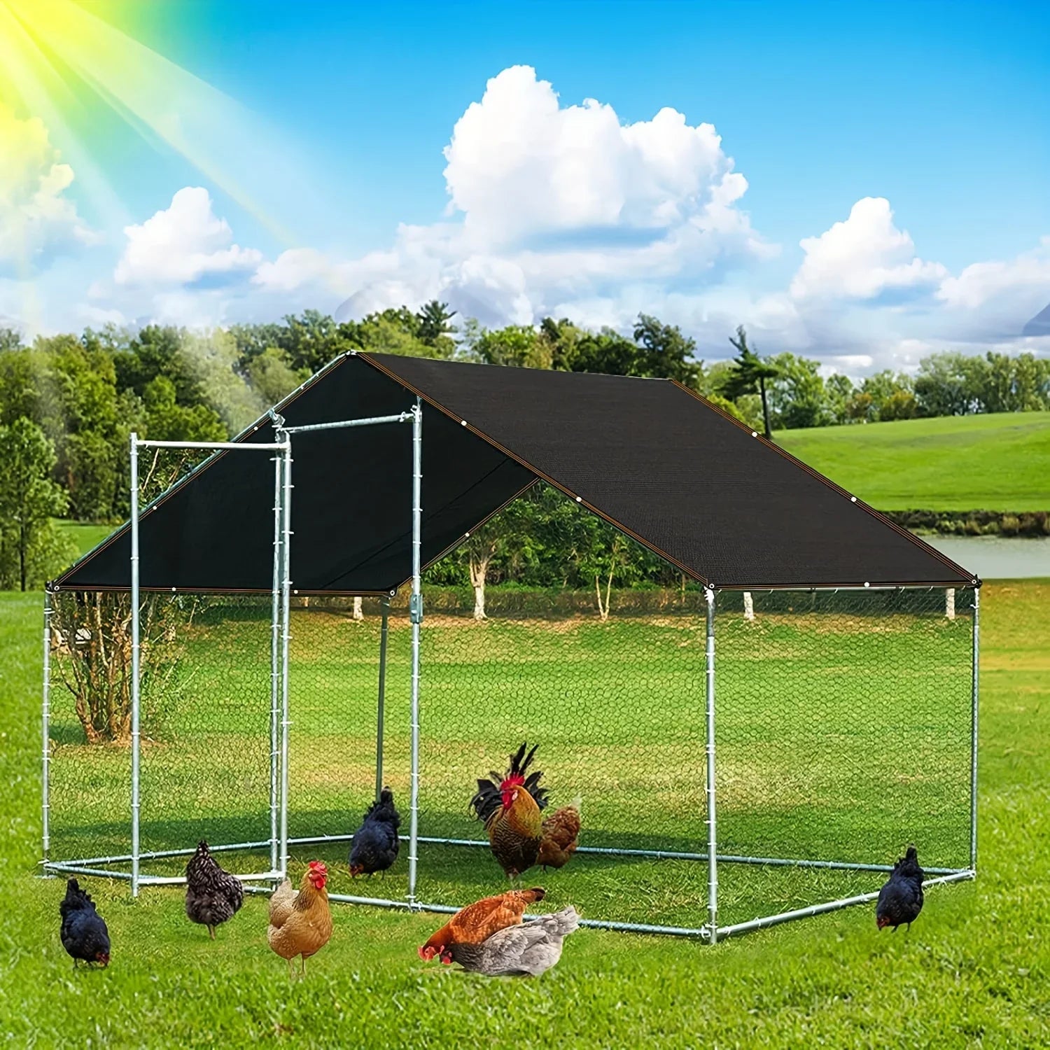 Heavy duty shade cloth with reinforced edges and grommets for outdoor patio
