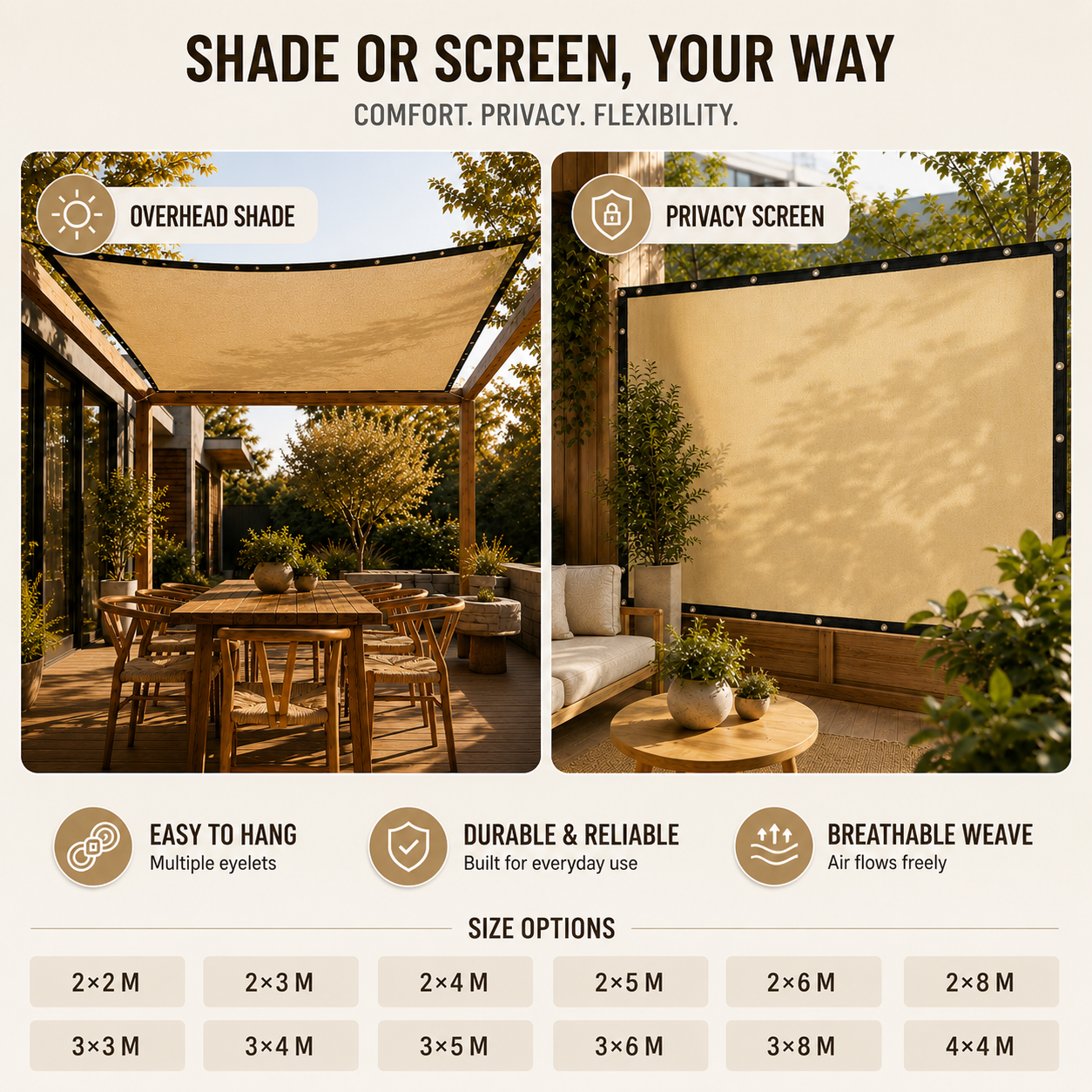 Celrien | Shadeora Rectangular Sun Shade Awning