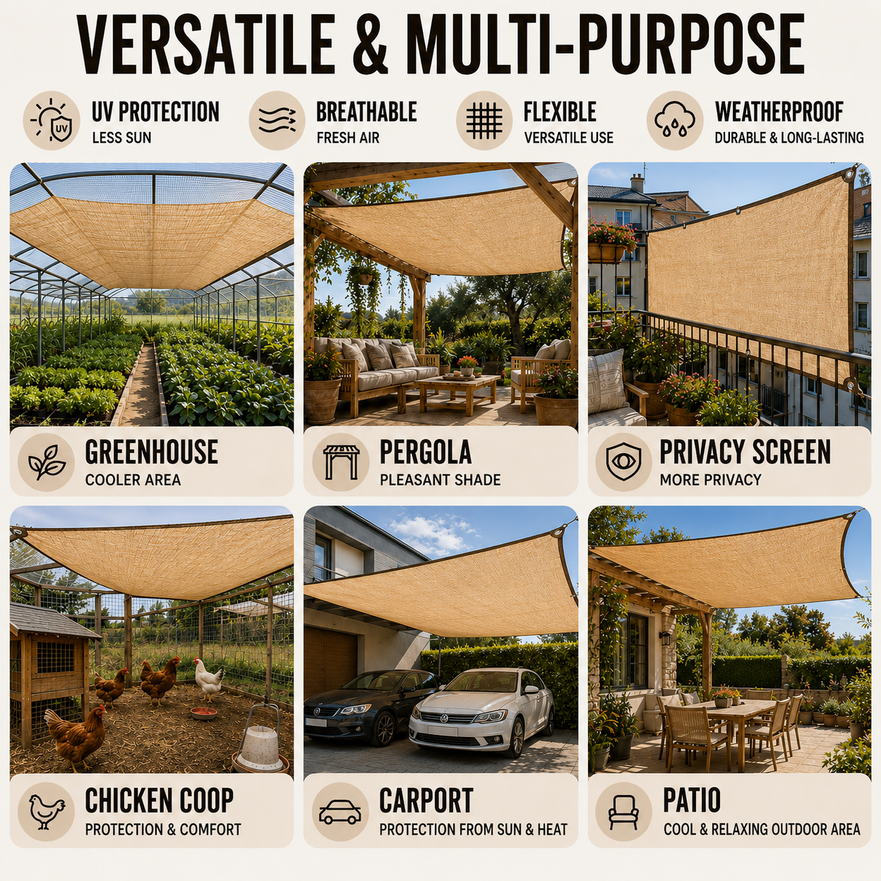 Celrien | Shadevera Heavy Duty Shade Netting