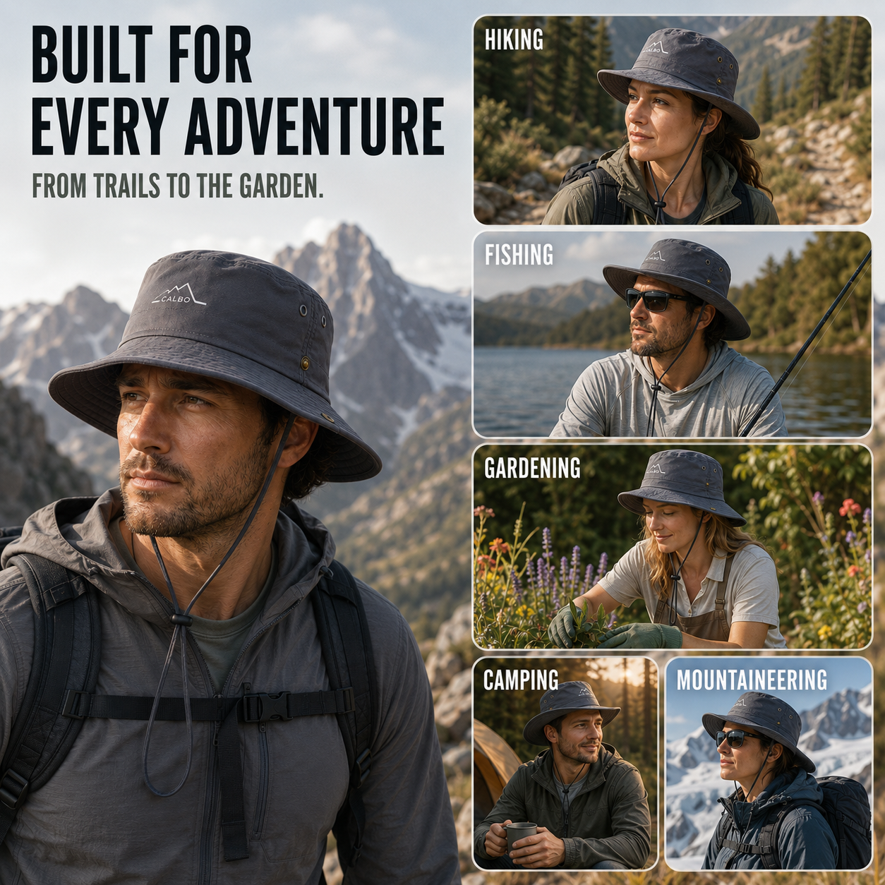 Celrien | Shadorra Wide-Brim Waterproof Outdoor Hat