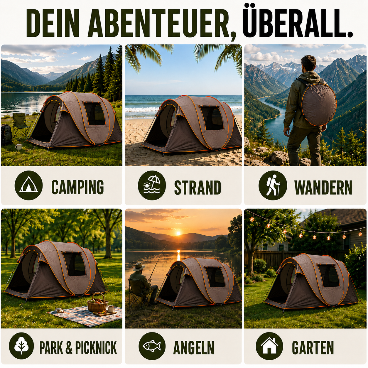 Celrien | Shelvoo Automatic Pop-Up Family Tent