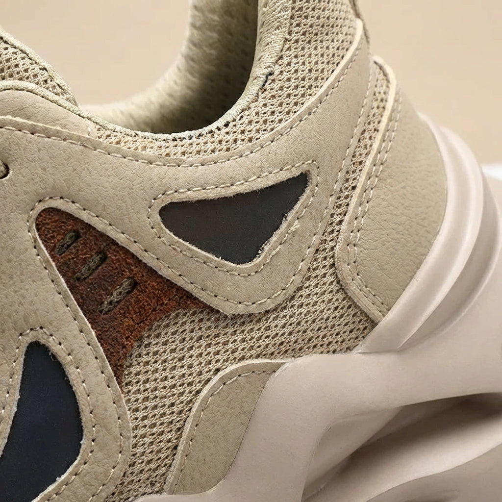 Lightweight protective work shoes with breathable upper and slip-resistant sole