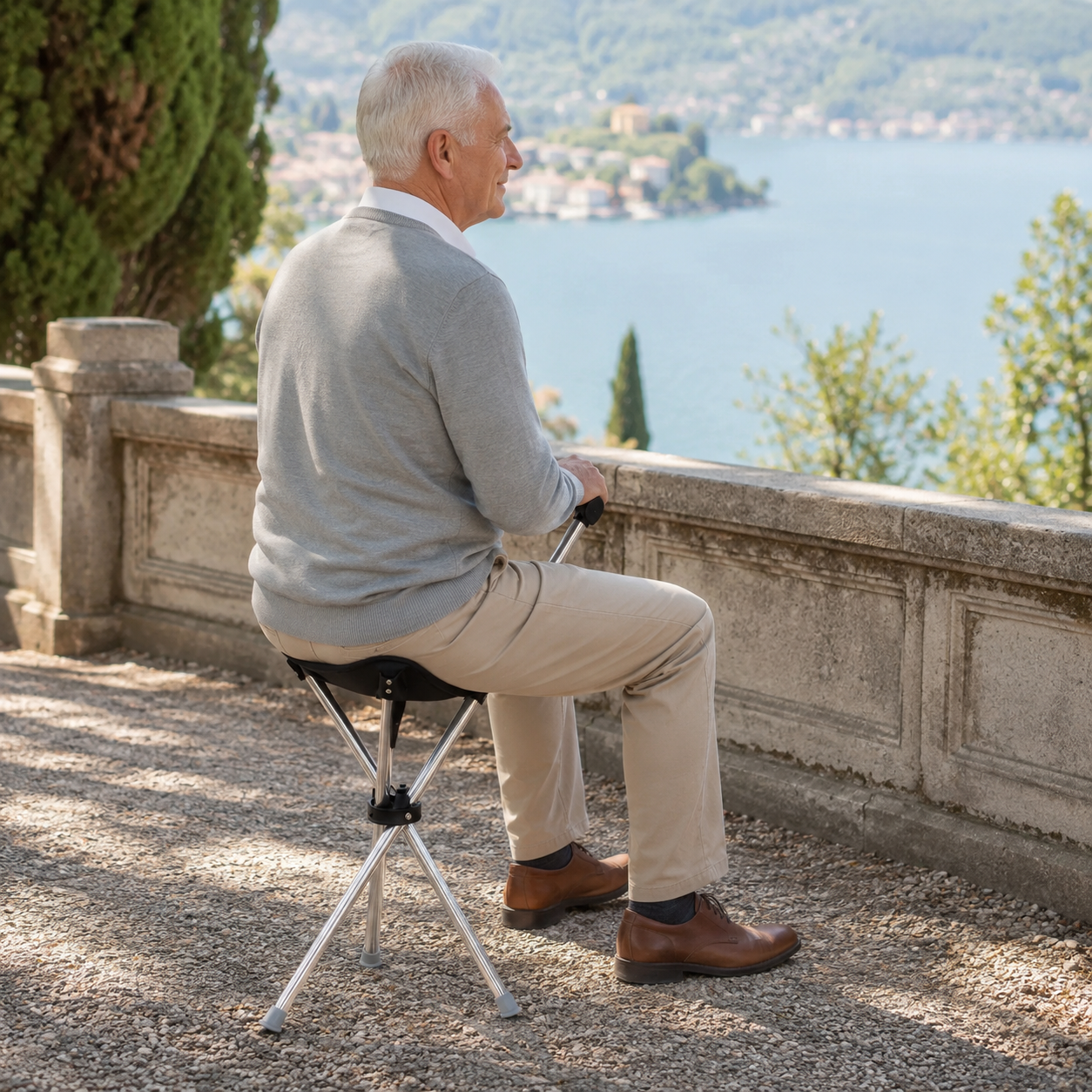 Celrien | Sitaraid Foldable Aluminum Cane Chair
