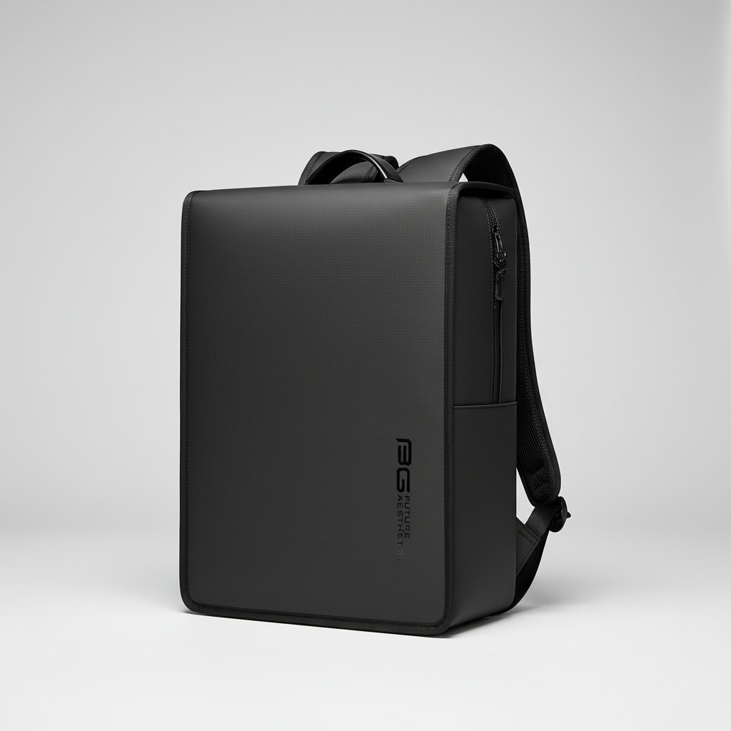 Water-resistant business backpack with padded laptop compartment
