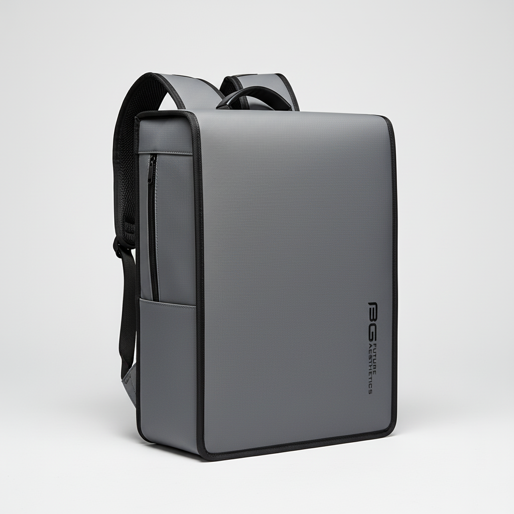 Water-resistant business backpack with padded laptop compartment