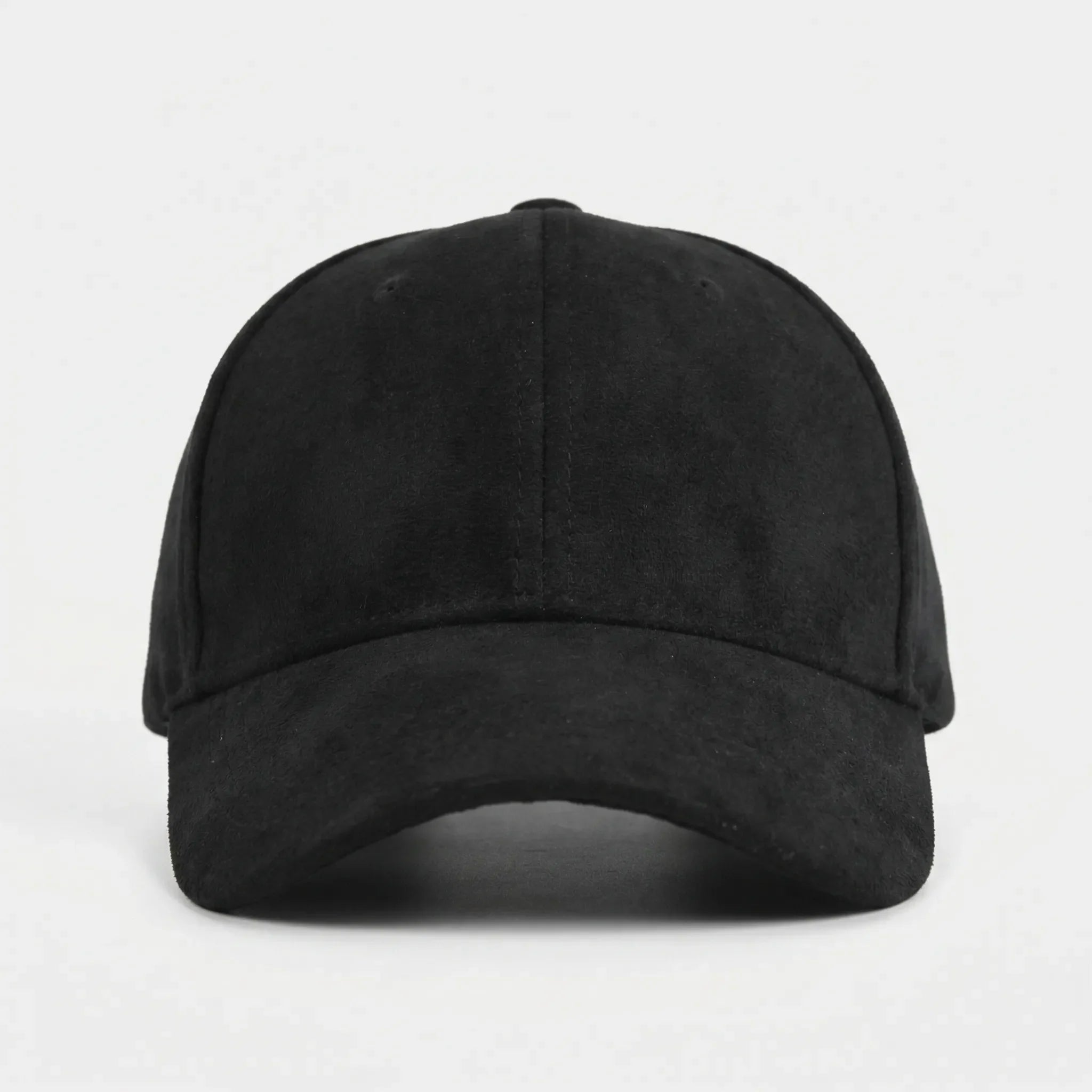 Retro suede baseball cap with snapback closure in unisex fit