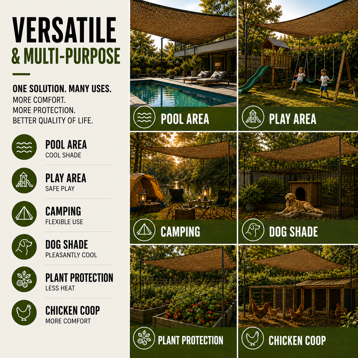 Celrien | SolariMesh Outdoor Shade Canopy