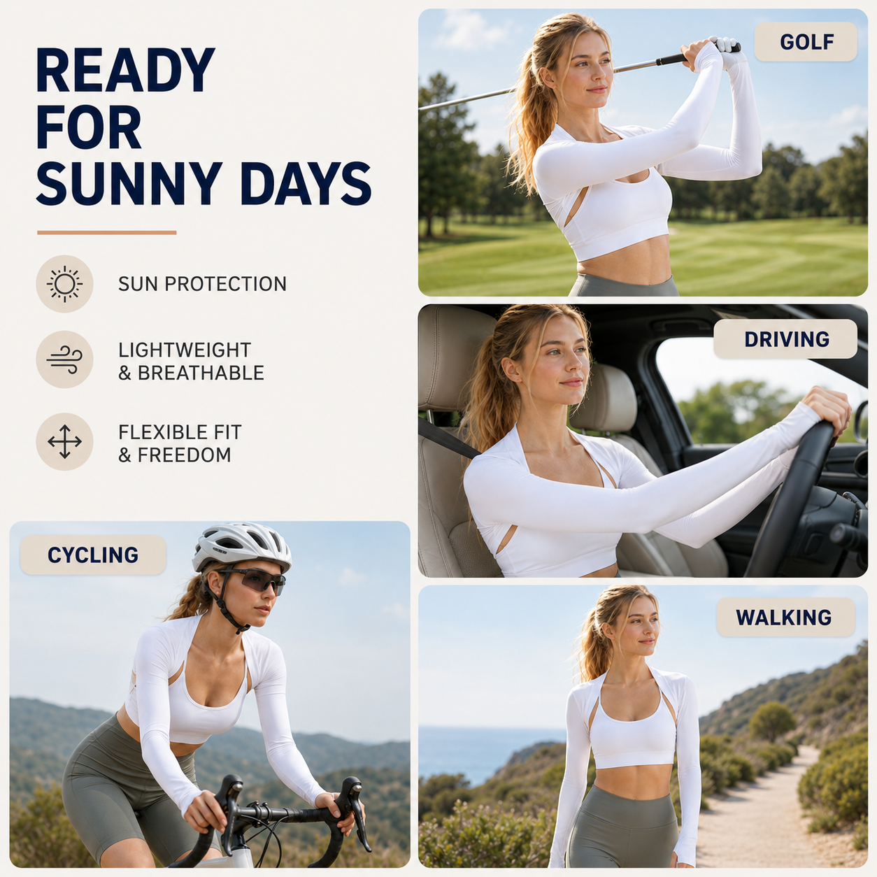 Celrien | Solavera Lightweight Cooling Arm Sleeves