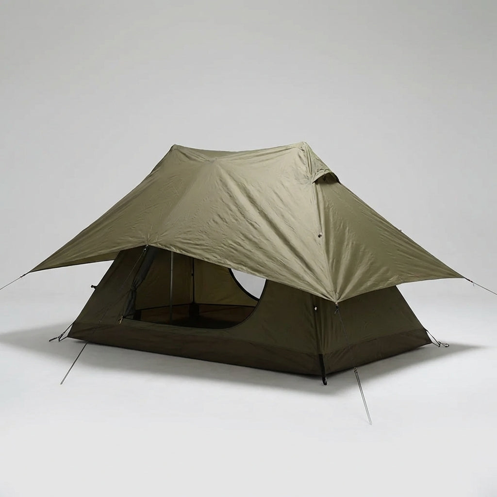 Ultralight one-person tent with mesh ventilation for camping