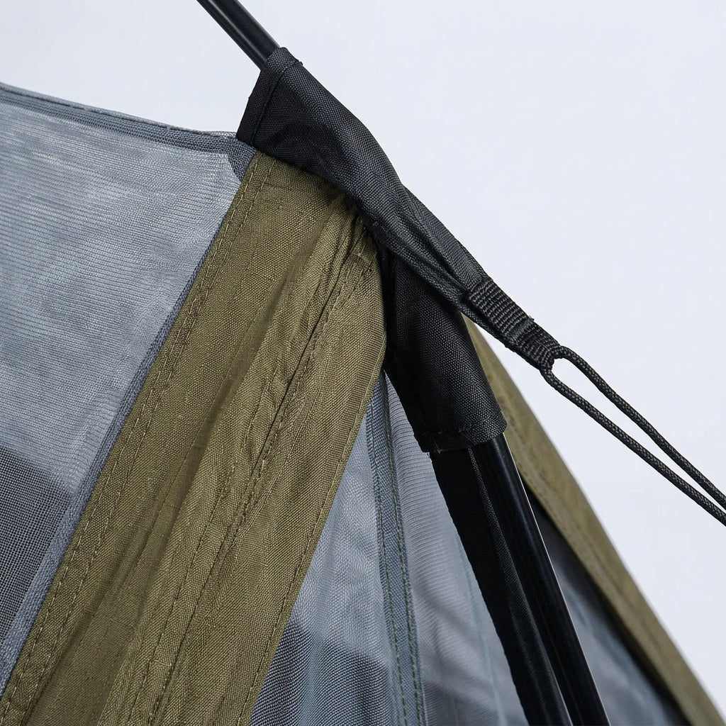 Ultralight one-person tent with mesh ventilation for camping