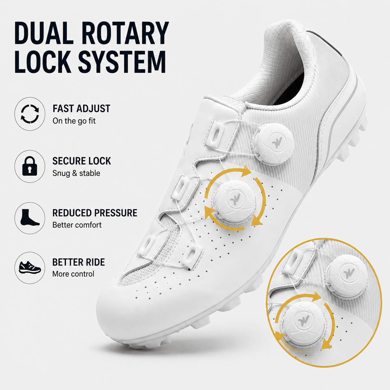Celrien | Sprintlock Self-Locking SPD Road Cycling Shoe