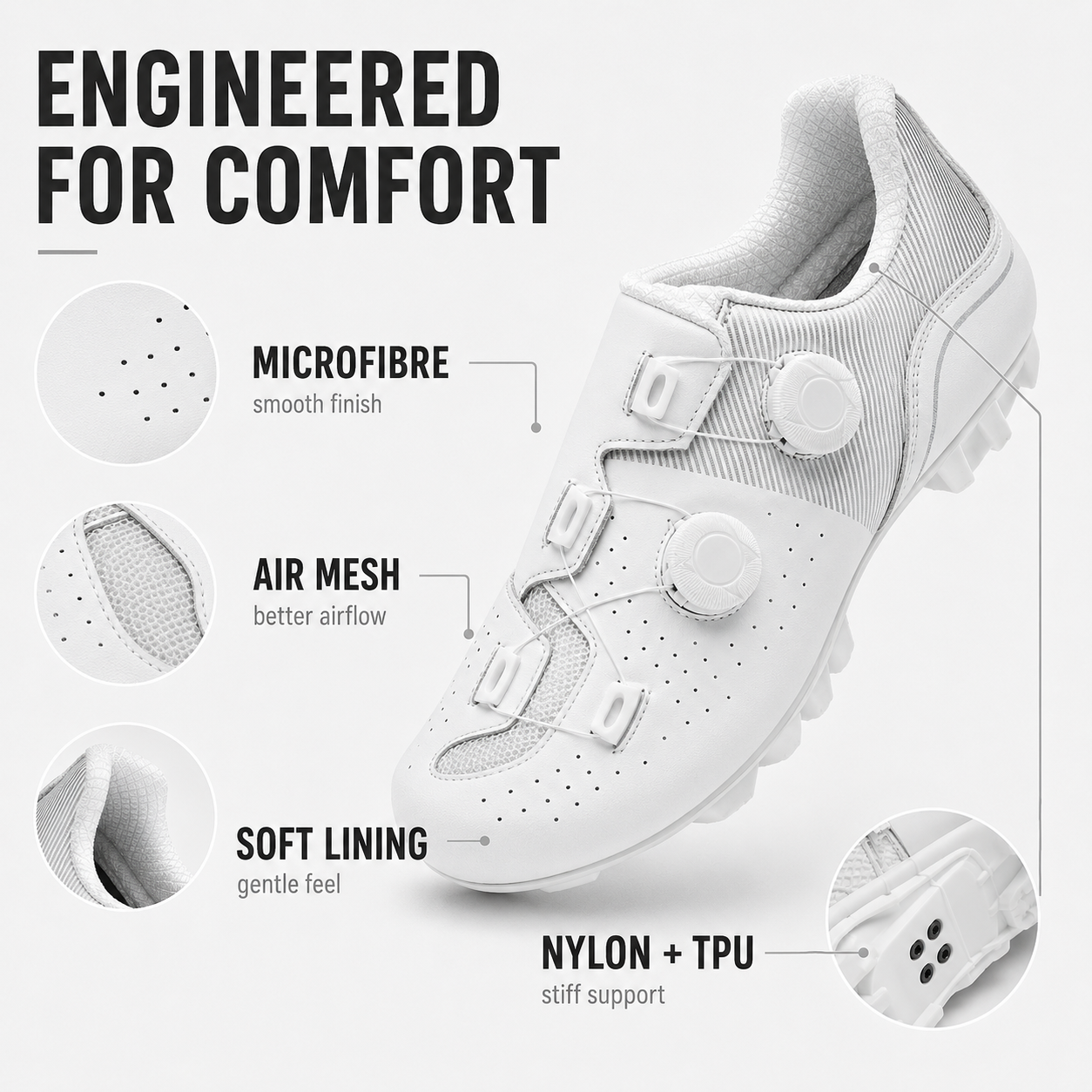 Celrien | Sprintlock Self-Locking SPD Road Cycling Shoe
