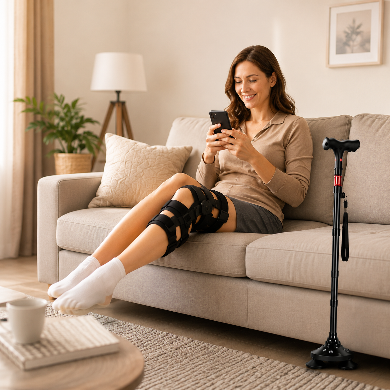 Celrien | StabiliTrek Foldable Aluminum Quad Cane