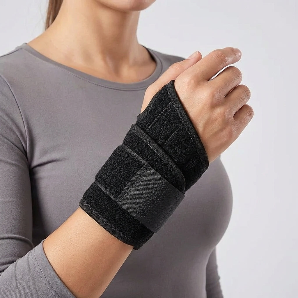 Adjustable wrist support brace for sports and everyday wear
