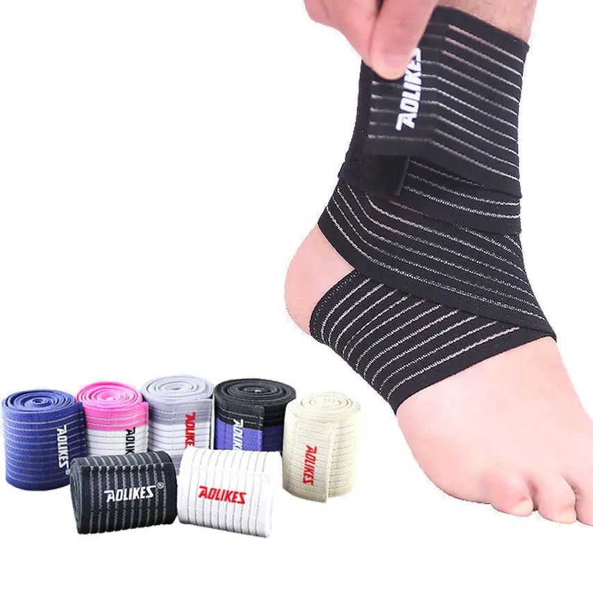 Adjustable ankle support wrap with targeted compression and breathable construction