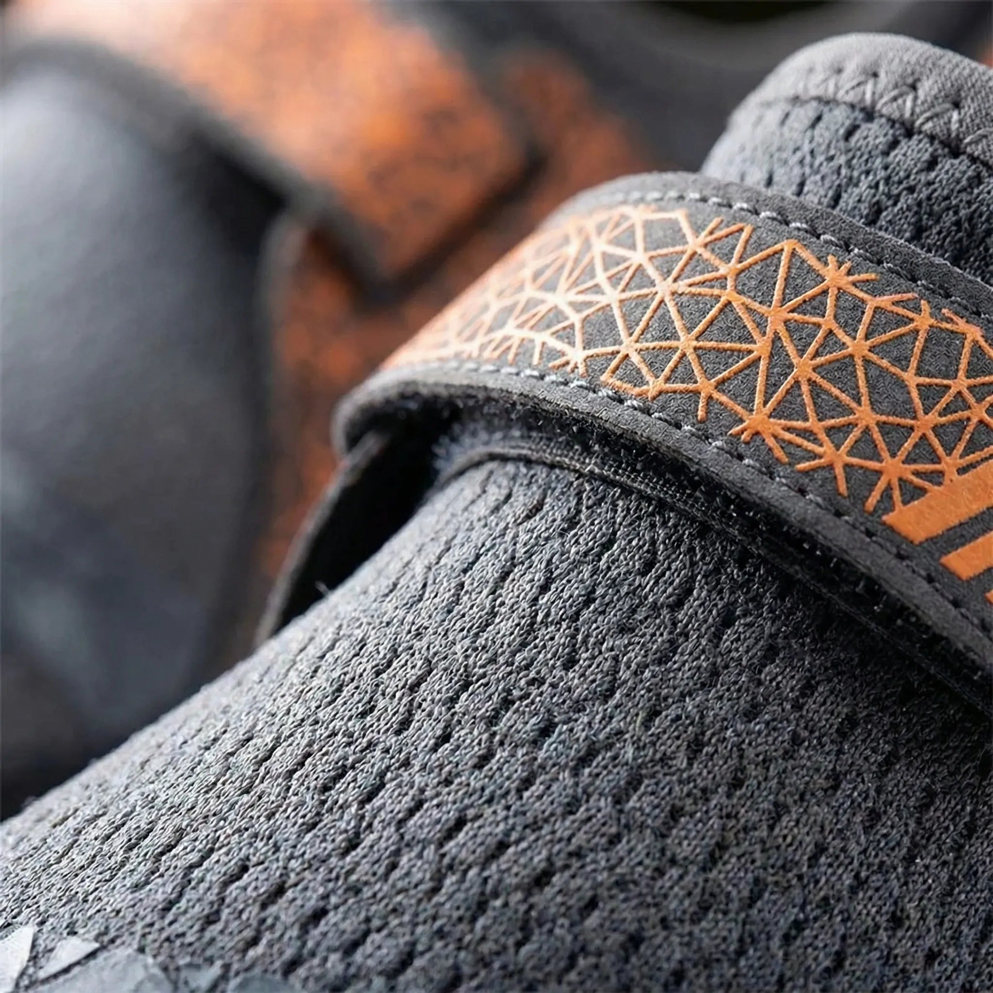 Quick-drying water shoes with non-slip sole, breathable mesh upper, and adjustable hook-and-loop strap