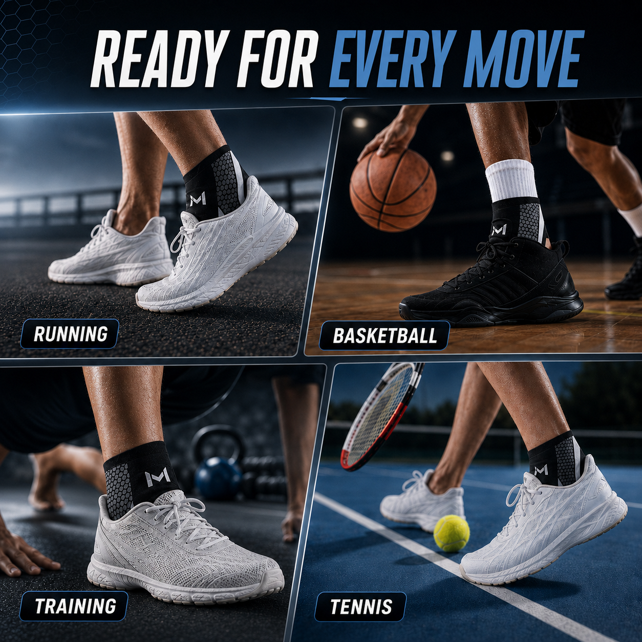 Celrien | StrideSentry Adjustable Ankle Support Sleeve