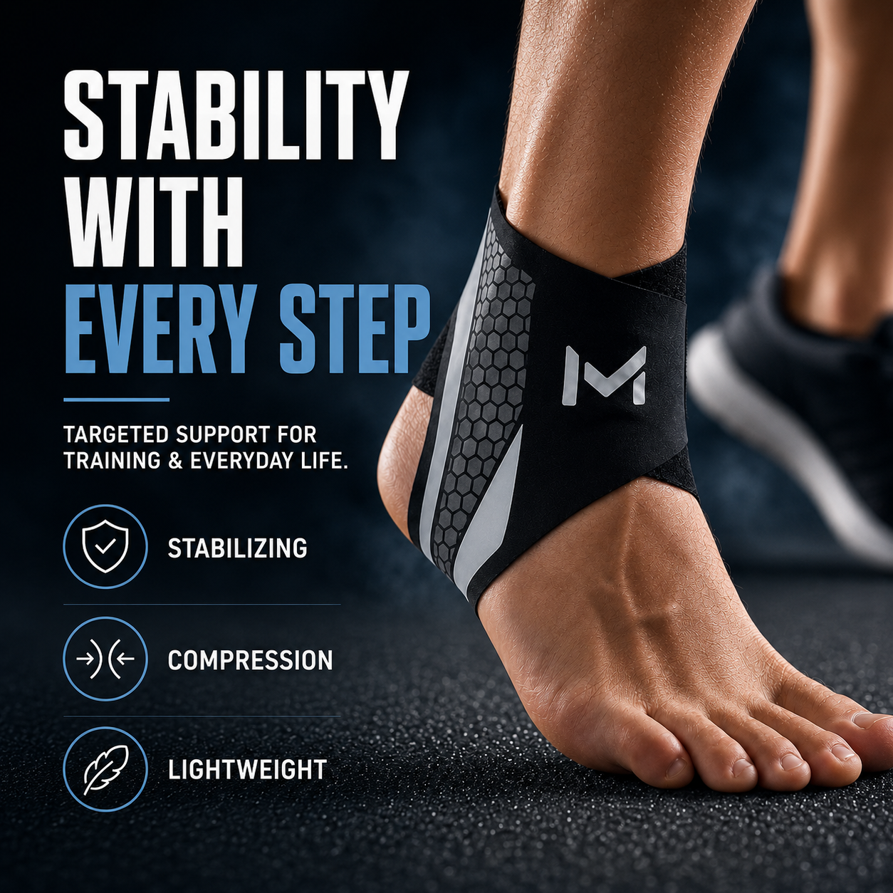 Celrien | StrideSentry Adjustable Ankle Support Sleeve