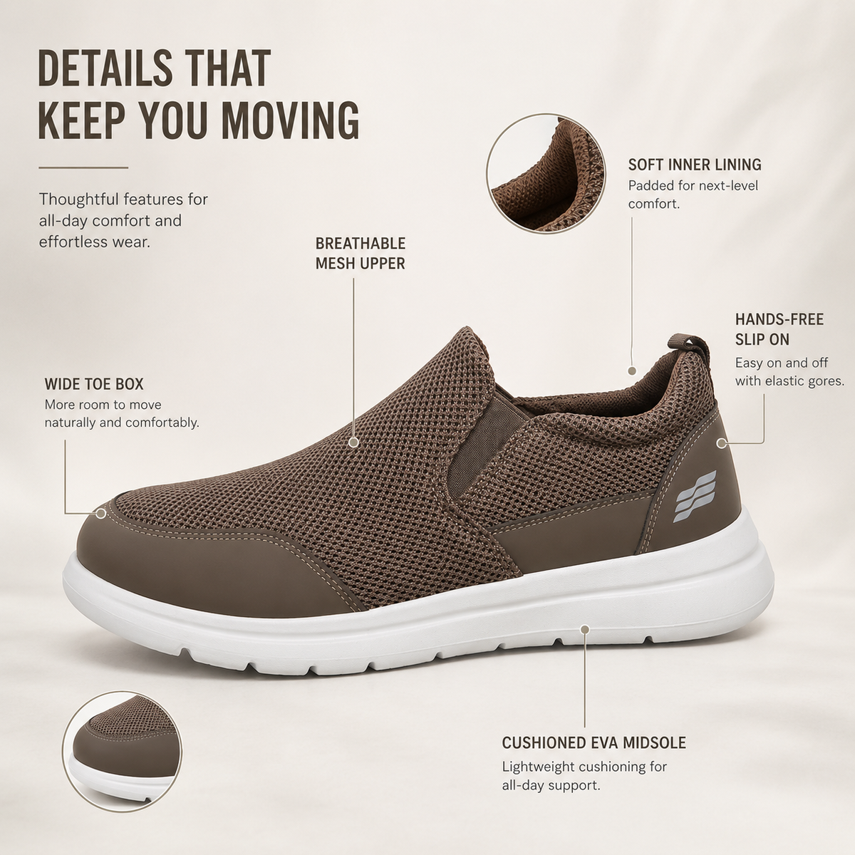 Celrien | Strideax Extra Wide Slip-On Walking Shoe