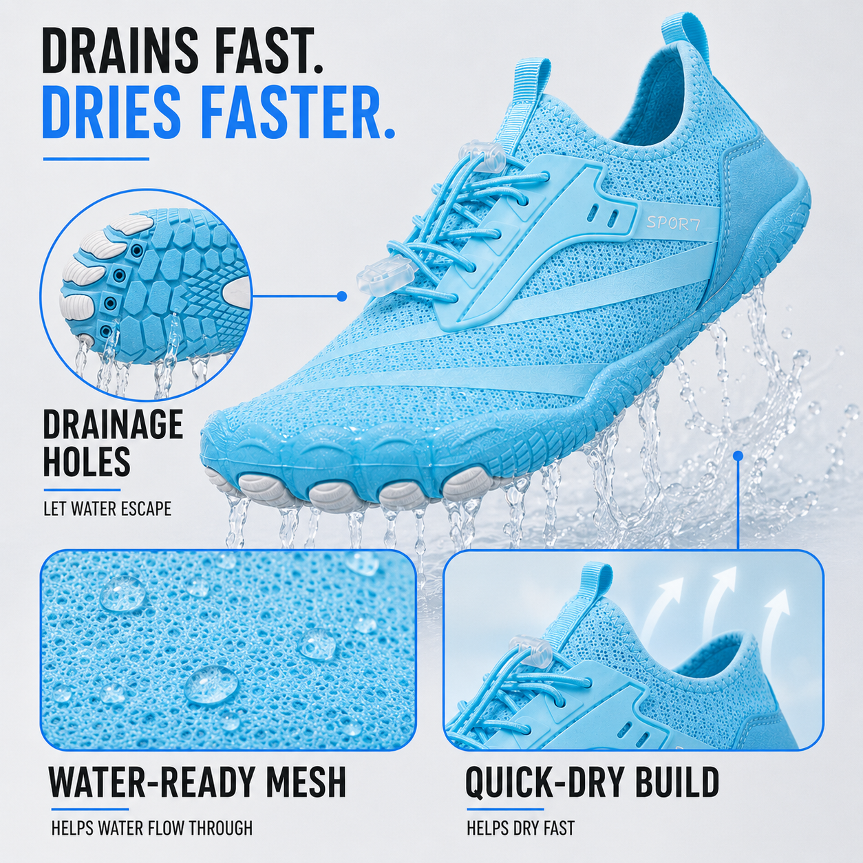 Celrien | Strideox Unisex Barefoot Sole Sports Shoe
