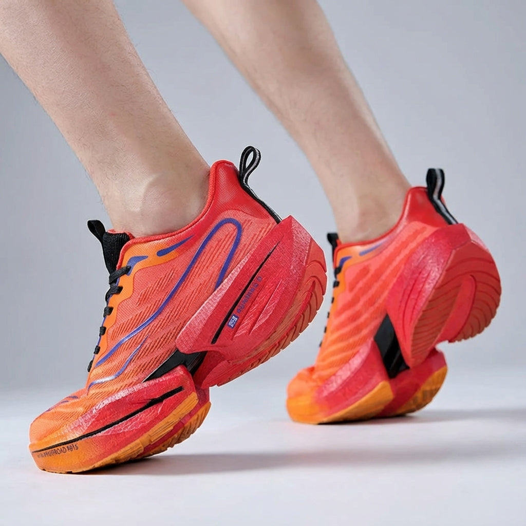 Men's low-top running shoe with lightweight cushioning and breathable upper