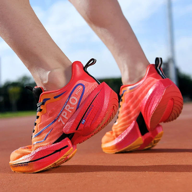 Men's low-top running shoe with lightweight cushioning and breathable upper