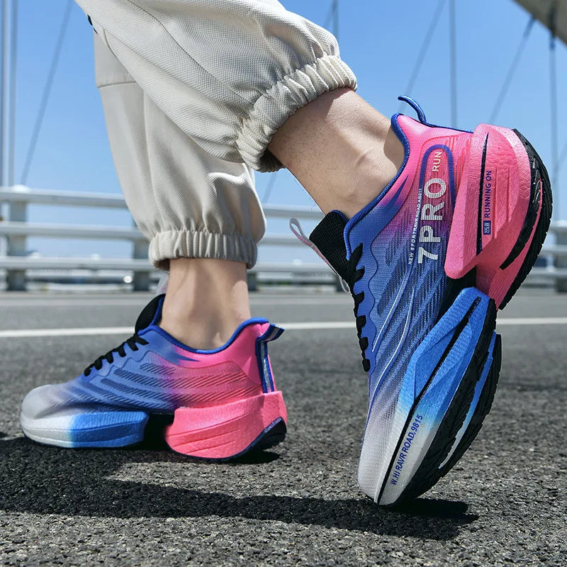 Men's low-top running shoe with lightweight cushioning and breathable upper