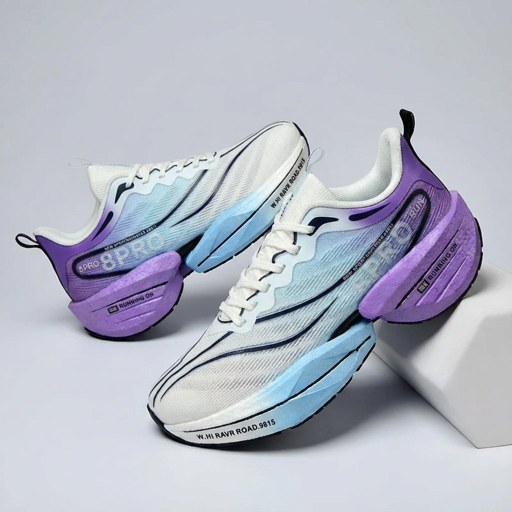 Men's low-top running shoe with lightweight cushioning and breathable upper
