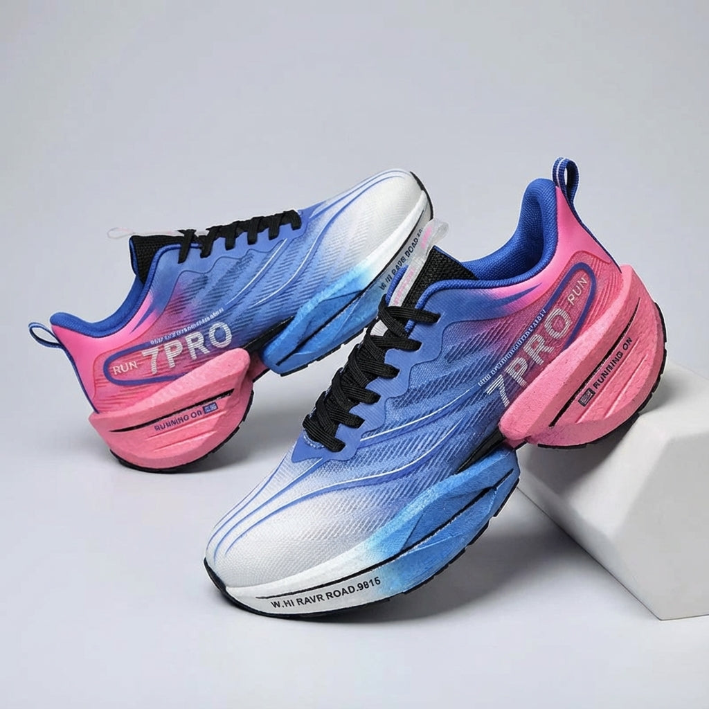 Men's low-top running shoe with lightweight cushioning and breathable upper