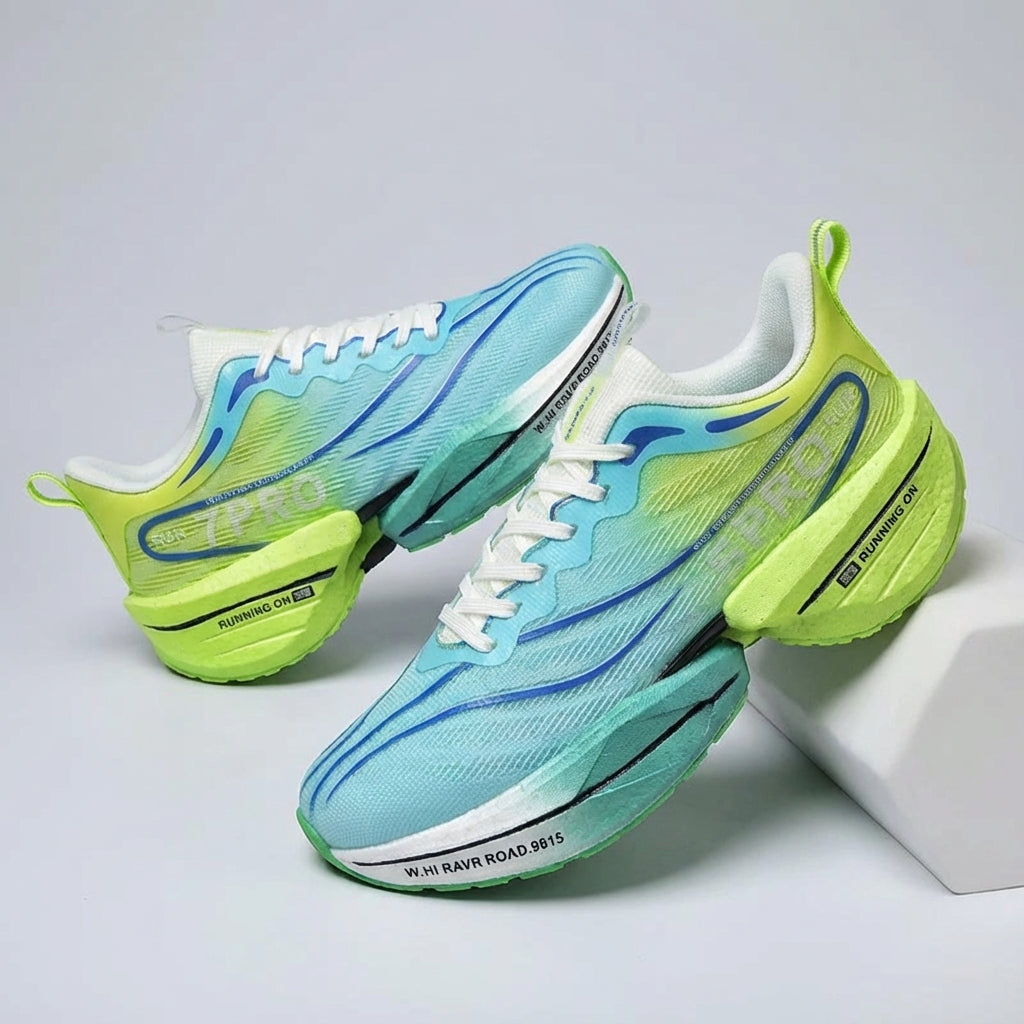 Men's low-top running shoe with lightweight cushioning and breathable upper