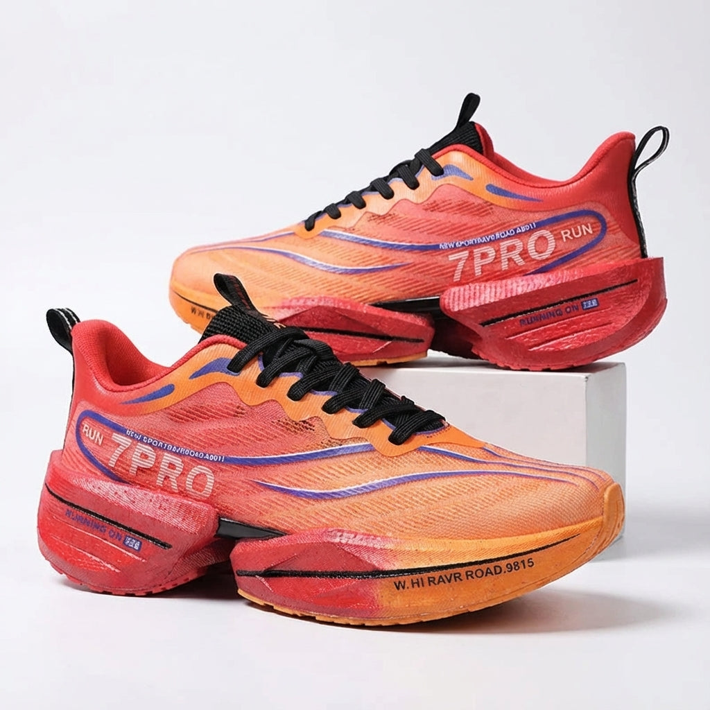 Men's low-top running shoe with lightweight cushioning and breathable upper