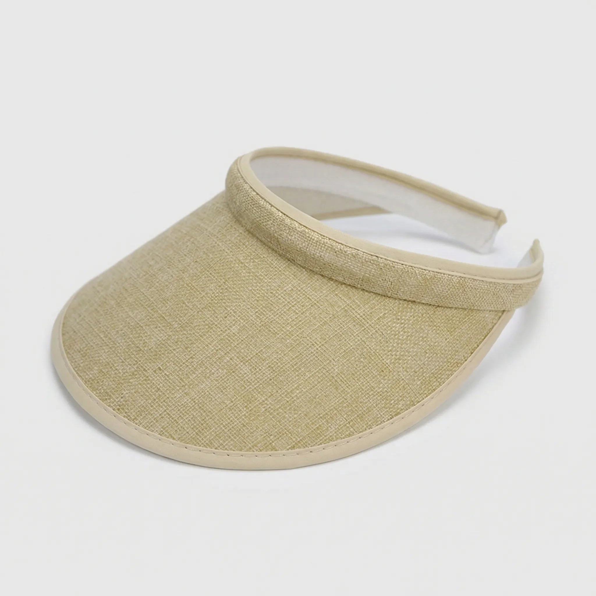Women's clip-on sun visor lightweight foldable open top design
