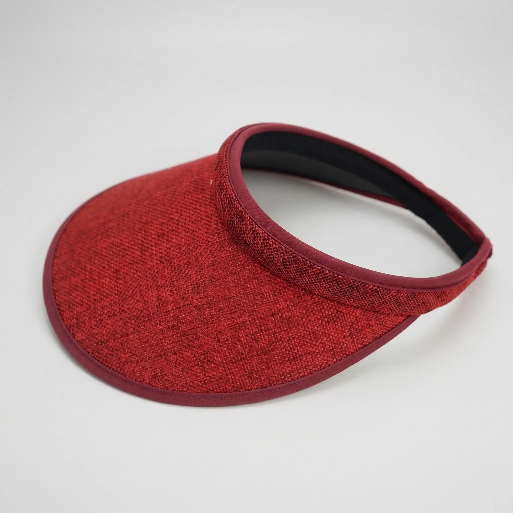 Women's clip-on sun visor lightweight foldable open top design