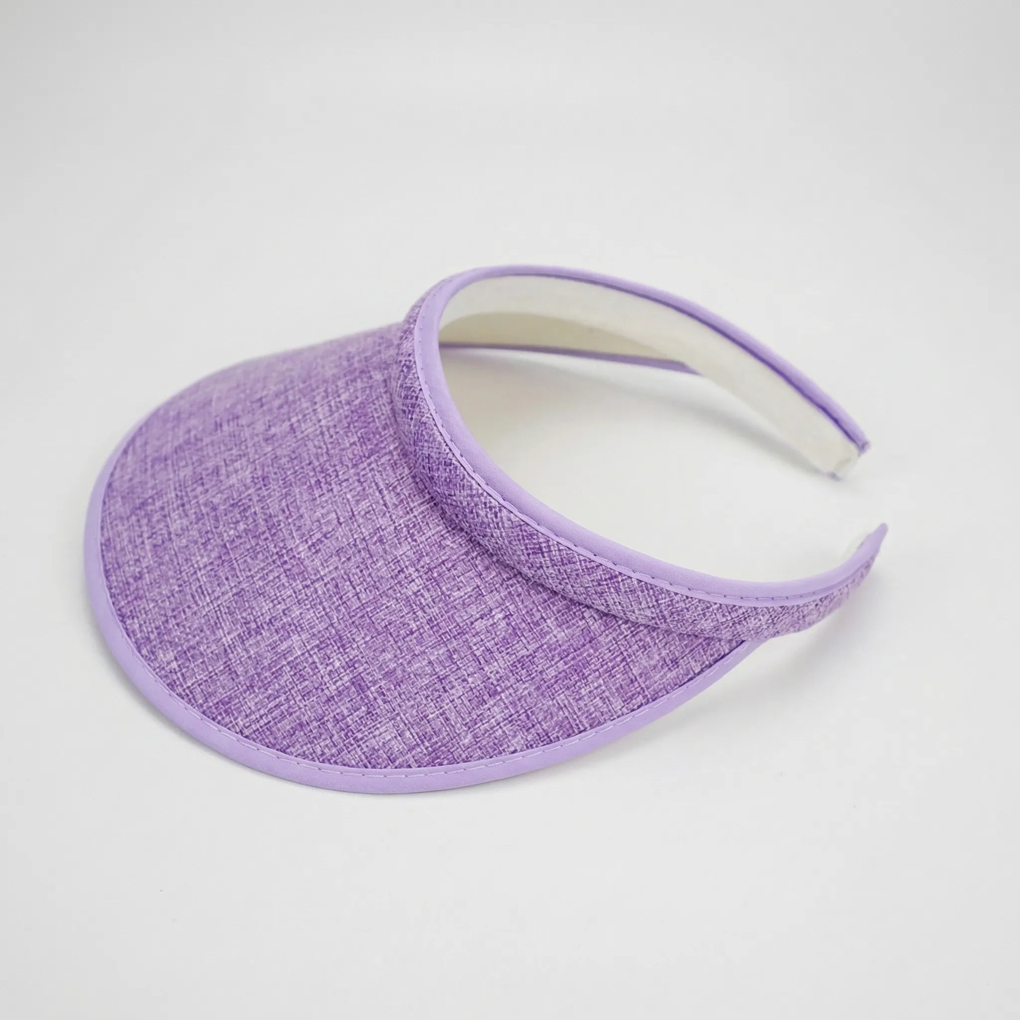 Women's clip-on sun visor lightweight foldable open top design