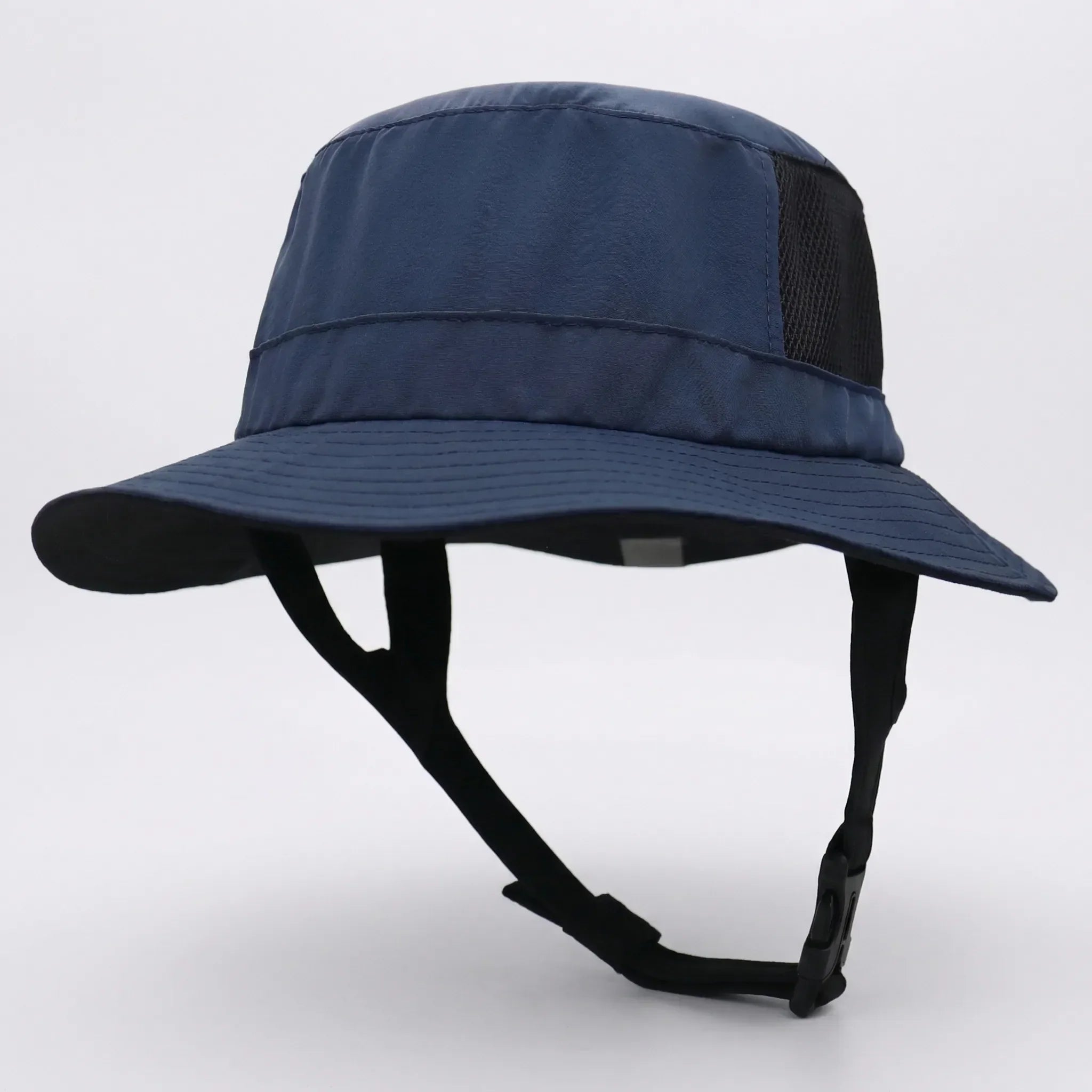 Mesh fishing hat with UPF50+ sun protection and adjustable chin strap